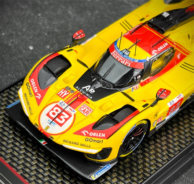 BBR MODELS Ferrari 499P #83 France Le Mans 2024 YIFEI YE LTD 293PCS 1:43 Model view3