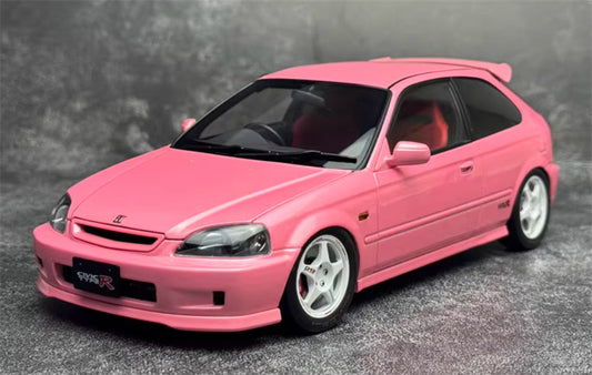 MOTORHELIX Honda Civic Type R EK9 Pink Limited Edition 499PCS ONLY 1:18 Car Pre-built Model view1