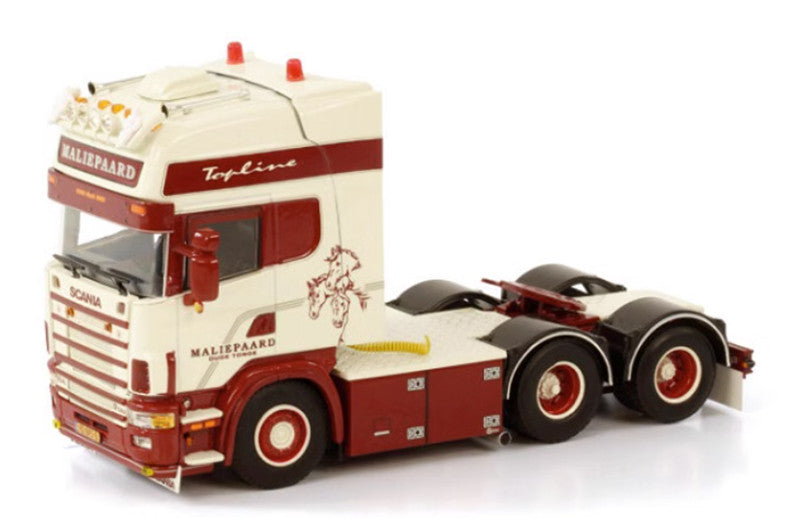 WSI SCANIA R4 TOPLINE 6X2 TAG AXLE MALIEPAARD TRANSPORT 1:50 Truck Pre-built Model