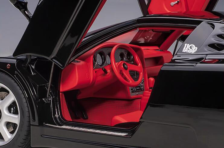 AUTOART BUGATTI EB110 SS black 1:18car Pre-a Model