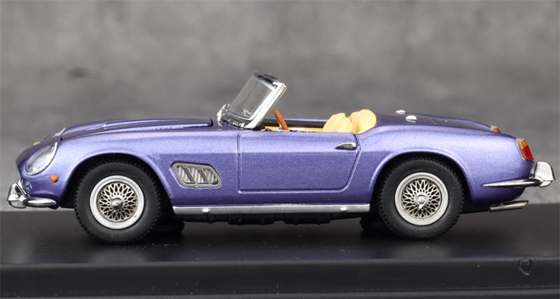 KING MODEL Ferrari 250GT SWB California Open Top Ice Blue Limited Edition 999PCS ONLY 1:64 Car Pre-built Model view5