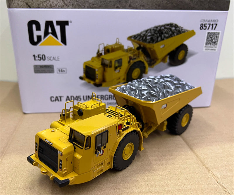 CATERPILLAR AD45 Underground articulated truck Yellow 1:50 Truck Pre-built Model