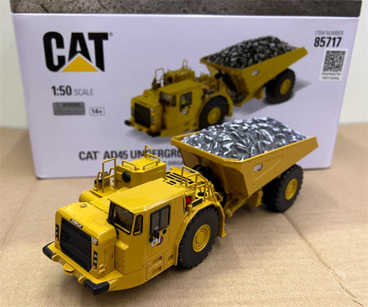 CATERPILLAR AD45 Underground articulated truck Yellow 1:50 Truck Pre-built Model