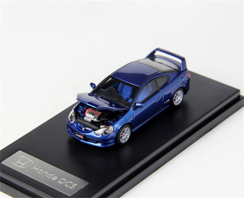 LCD-MODELS Honda Integra Type R DC5 Blue 1:64 car Pre-built Model view2