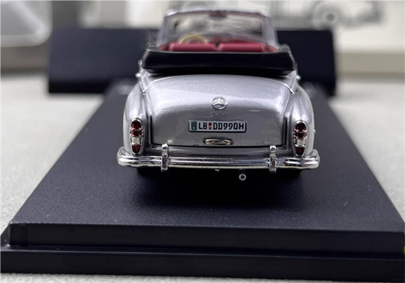 SEEKER Mercedes Benz 300D Adenauer W189 1959 convertible Soft top iron gray 1:64 Car Pre-built Model view9