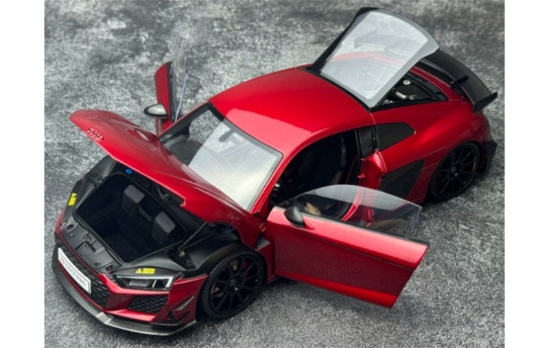 1:18 AUDI R8 V10 GT RWD 2021 Metallic Red KengFai Hardtop version DIECAST Model