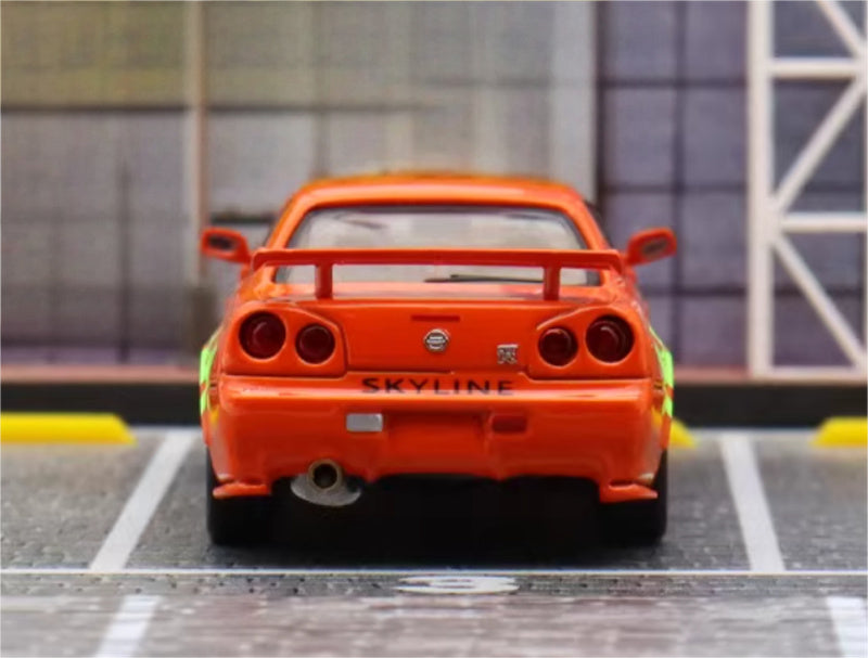 SW Nissan Skyline GTR R34 Z-Tune Limited Edition 599PCS ONLY 1:64 car Pre-built Model view5