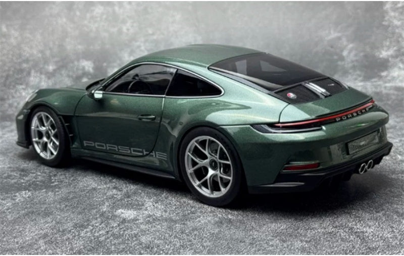 1:18 Porsche 911 S/T  Green - Silver Wheel NOREV without tail fin DIECAST Model