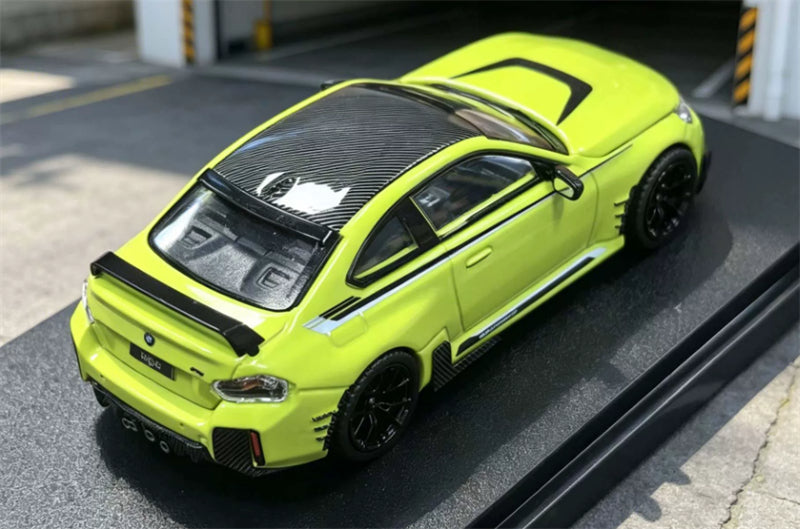 1:64 BMW M2 G87 St. Paul's Yellow Fei Xiang Open version DIECAST Civil Car Model