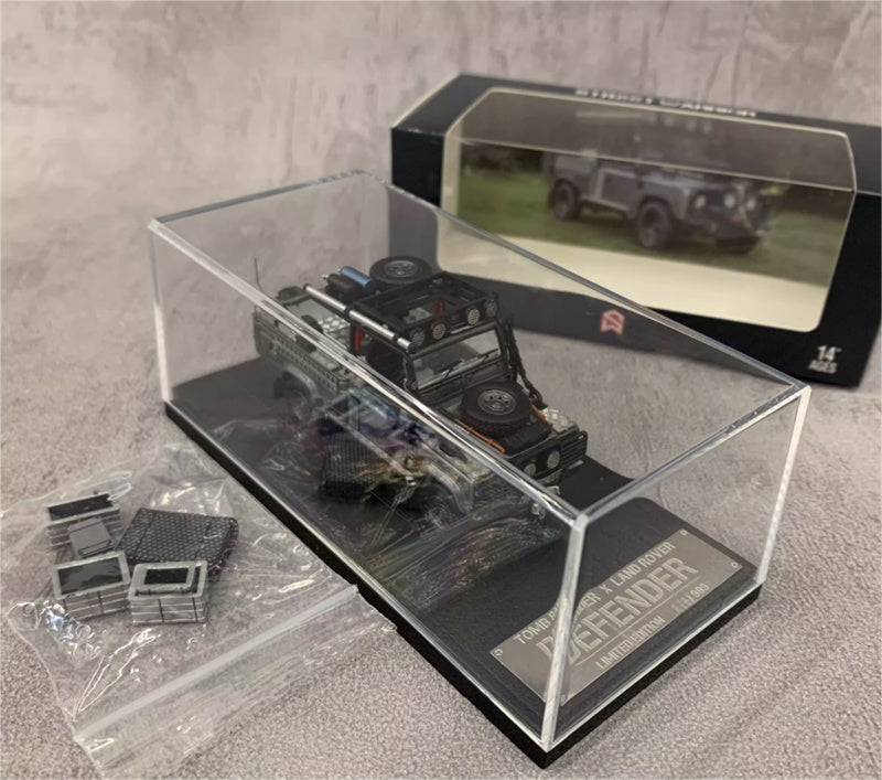 SW Land Rover Defender 110 Silver Grey Clean Edition Limited Edition 999PCS ONLY 1:64 car Pre-built Model view8