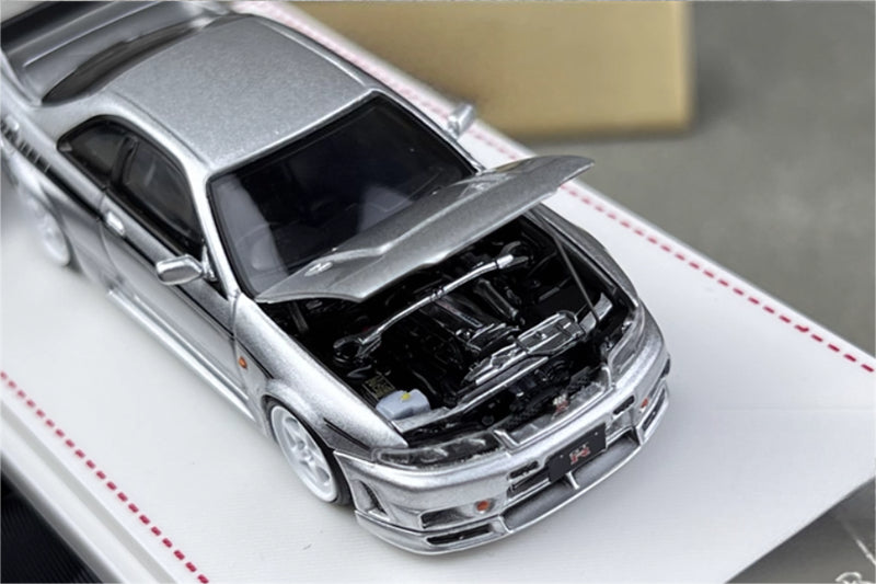 Focal Horizon Nissan GT-R R33 400R Silver Limited Edition 999PCS ONLY 1:64 Car Pre-built Model view8