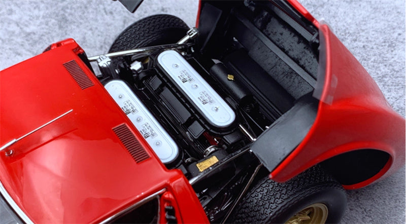 Kyosho Lamborghini Miura SV Red Golden Wheel 1:18 Car Pre-built Model view8