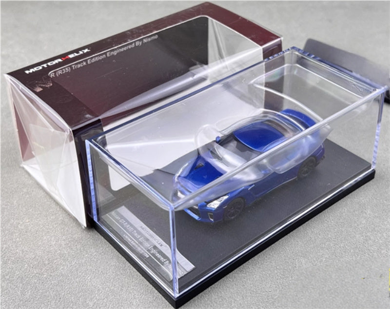MOTORHELIX Nissan GT-R (R35) Track Edition Limited Edition 799PCS ONLY Gulf Blue 1:64 Car Pre-built Model view5