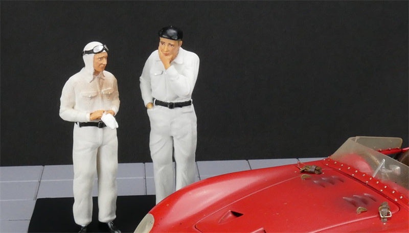 CMC Maserati 300S 1956 Dirty Hero Kits with Figure & engine Limited Edition 1:18 DIECAST Car