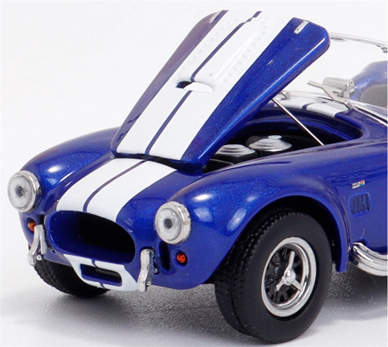 Fine works 64 Ford SHELBY 427S/C COBRA Limited Edition 499PCS ONLY Blue convertible with white stripes 1:64 Car Pre-built Model view12
