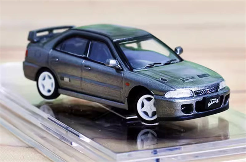 BM Creations MITSUBISHI LANCER EVO II LEFT HAND DRIVE Silver 1:64 Car Pre-built Model
