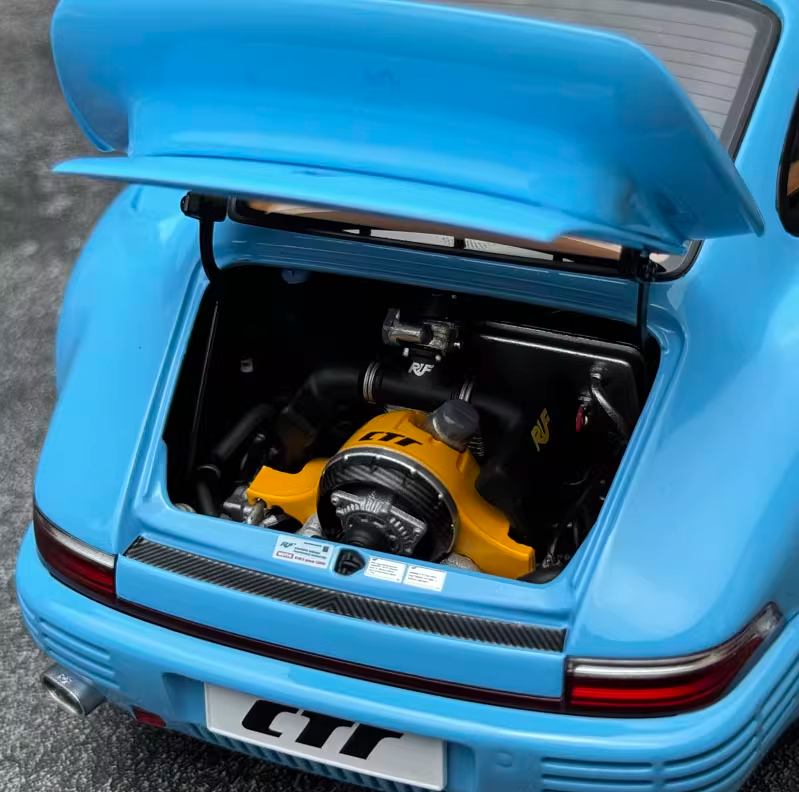 Almost Real Porsche Ruf CTR Anniversary Edition 2017 Sky Blue Limited Edition 504PCS ONLY 1:18 Car Pre-built Model view10