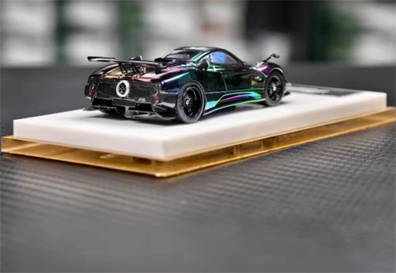 HH Model Pagani Zonda Tricolore Hidden plating discoloration - hardtop version 1:64 Car Pre-built Model view5