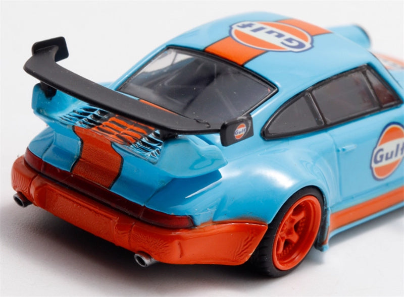 DECODE Porsche RWB 964 Exhibition gulf Limited Edition RAUH - Welt 1:64 Car Pre-built Model view7