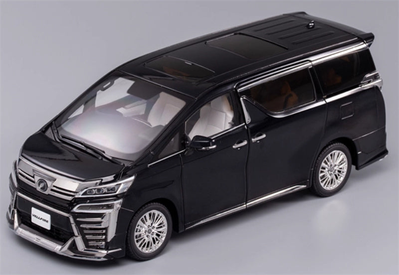 KengFai Toyota Vellfire MPV Business Vehicle Black left hand drive 1:18 Car Pre-built Model view7