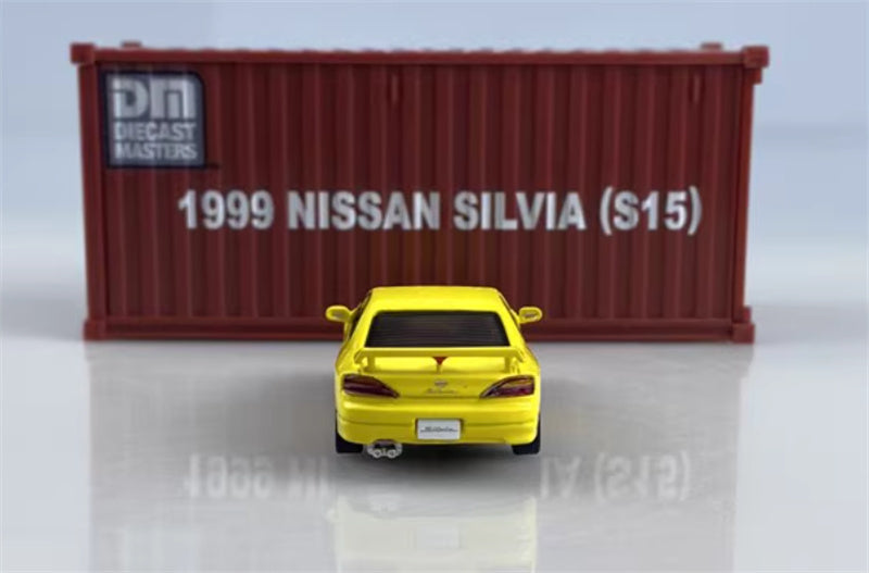 CATERPILLAR NISSAN SILVIA S15 yellow Right hand drive 1:64 Car Pre-built Model