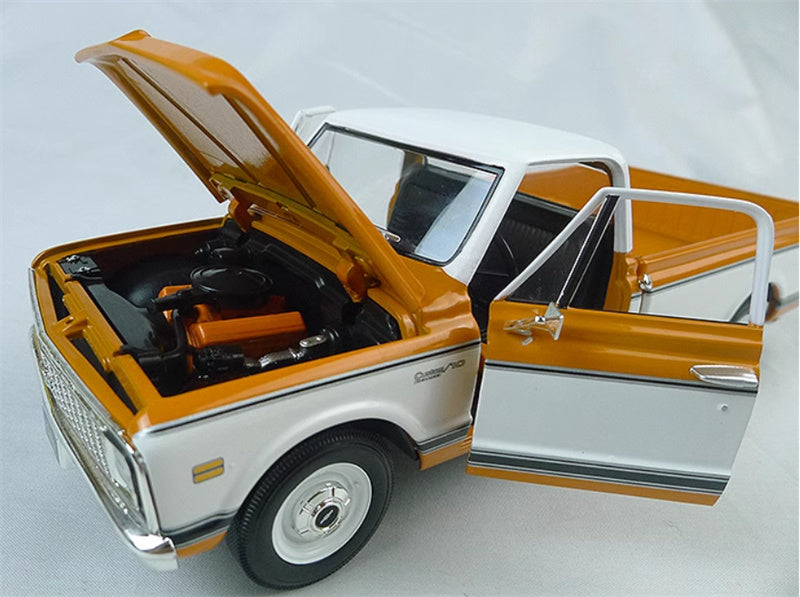 First Gear Chevrolet C-10 Pickup orange 1:25 Car Pre-built Model
