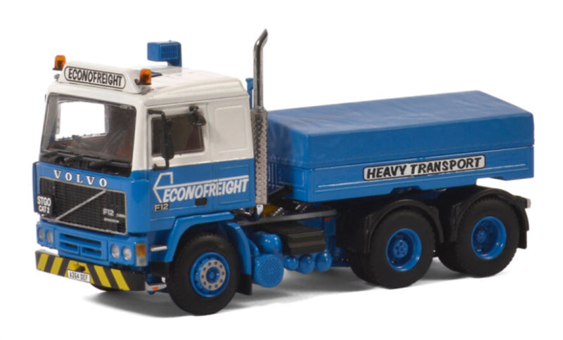 WSI VOLVO F12 6x2 TAG AXLE CLASSIC BALAST BOX & HUIF Econofreight 1:50 Truck Pre-built Model