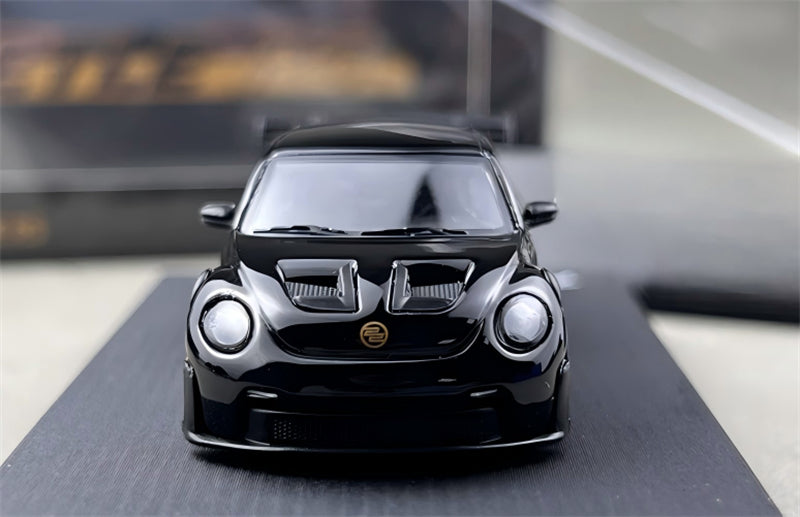 1:64 Porsche 911 992 GT3 Black Gold Wheel Beetle RS TimeMicro x PSC DESIGN Limited Edition DIECAST Civil Car Model