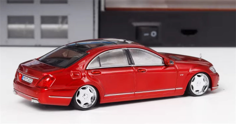 SW Mercedes Benz S600L W221 Red Limited Edition 399PCS ONLY 1:64 car Pre-built Model view5