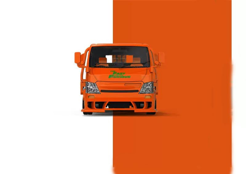 1:64 Hino H300 Orange SUPCAR DIECAST Model