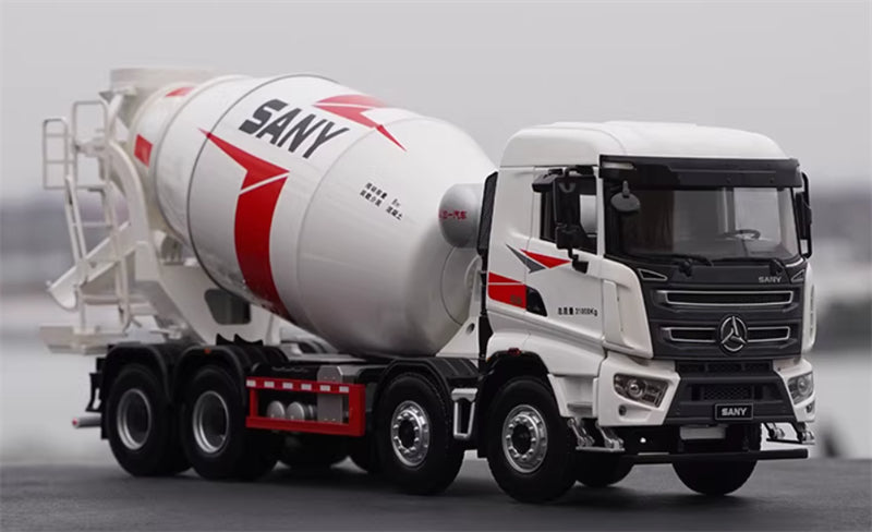 1:24 8x4 Concrete Mixer Truck SANY DIECAST Model