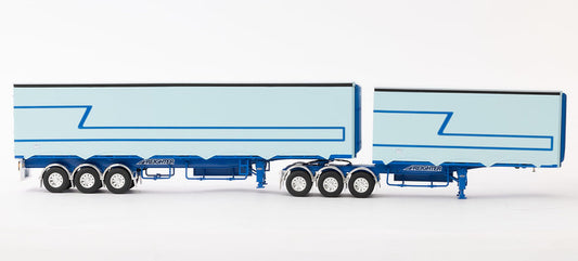 Drake EziLiner B Australian DOUBLE SET Light Blue 1:50 Truck Pre-built Model