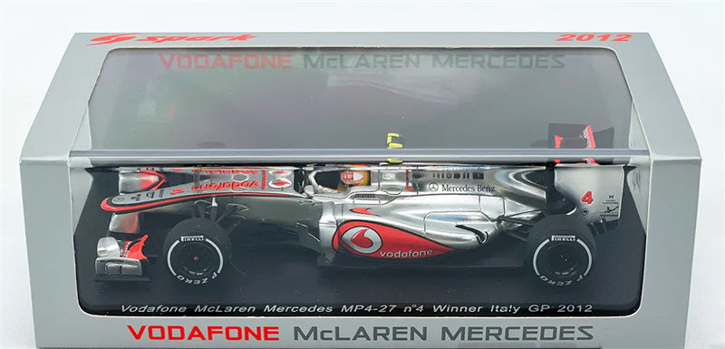 1:43 Spark Vodafone McLaren Mercedes MP4-27 #4 Winner Italy GP 2012 LEWIS view8