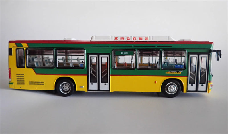 Beijing Public Transport New version Jinghua BK6111 single Machine route 380 1:64 Bus Pre-built Model view5