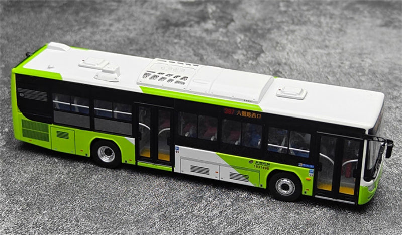 Beijing Public Transport Foton Bus Bafangda Single Machine Route 387 1:64 Bus Pre-built Model view7