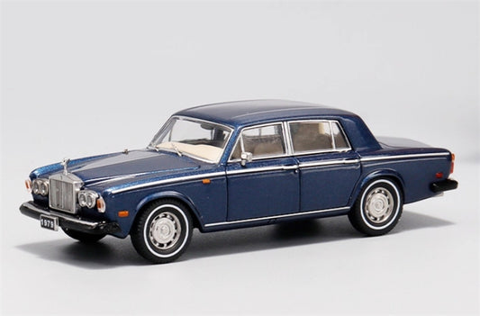 GFCC 1979 Rolls Royce Silver Shadow II Luxury Classic Blue Gold Limited Edition 499PCS ONLY 1:64 car Pre-built Model view1