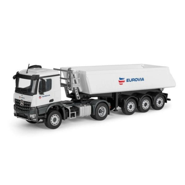 1:50 MERCEDES BENZ EUROVIA Arocs 2 - axle Conrad  White DIECAST Model