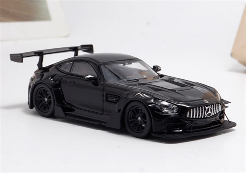 1:64 Mercedes Benz AMG GTS Glossy Black BSC DIECAST Model