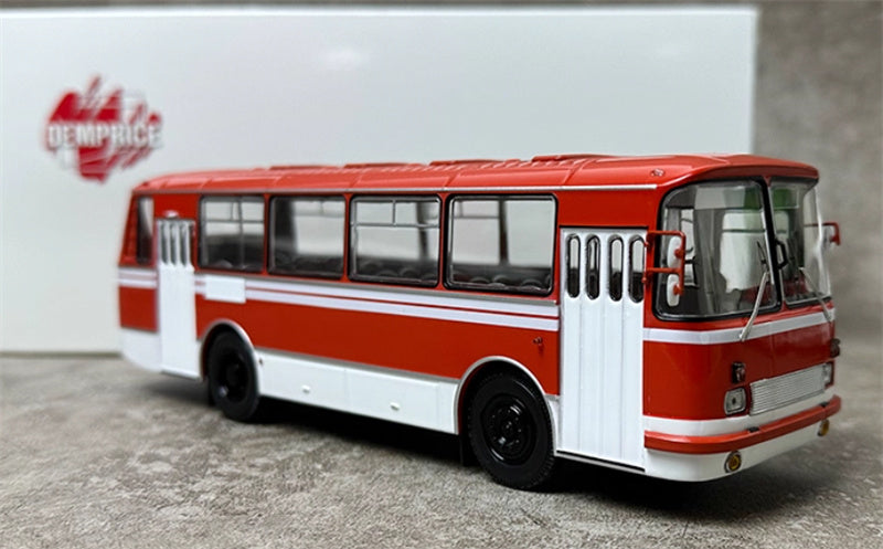 DEMPRICE Russian 695 Bus red - white 1:43 Bus Pre-built Model view7