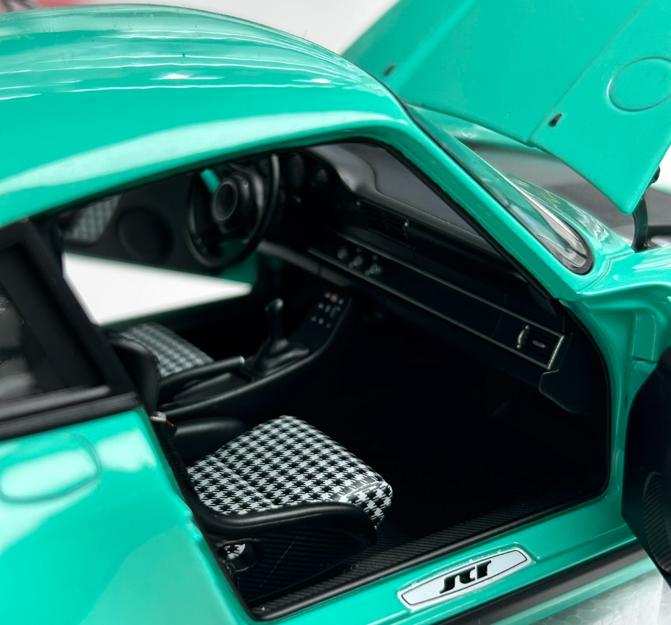 Almost Real Porsche 911 RUF 2018 Mint Green 1:18 Car Pre-built Model view10