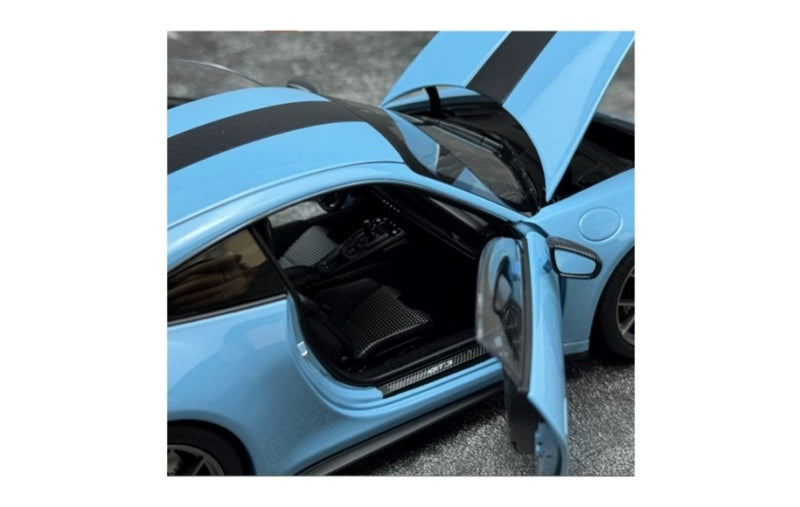 1:18 Porsche 911 992 GT3 RS  Blue -black stripe NOREV  DIECAST Model