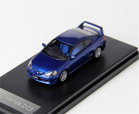 LCD-MODELS Honda Integra Type R DC5 Blue 1:64 car Pre-built Model view1
