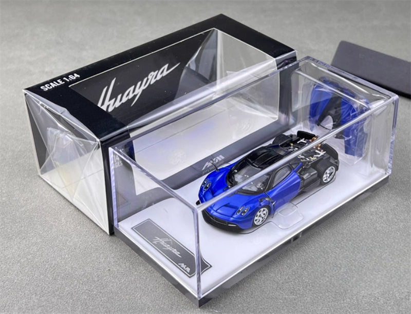 HKM Premium Pagani Huayra Coupe Ocean Blue Limited Edition 999PCS ONLY 1:64 Car Pre-built Model view8