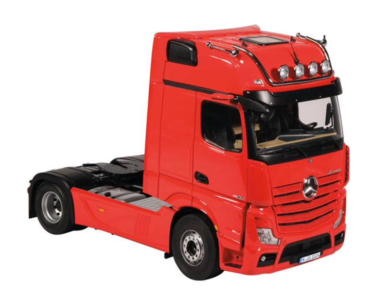 NZG Mercedes Benz Actros Lohr Red + Red Double layered Trailer KIT 1:18 DIECAST Truck Lorry