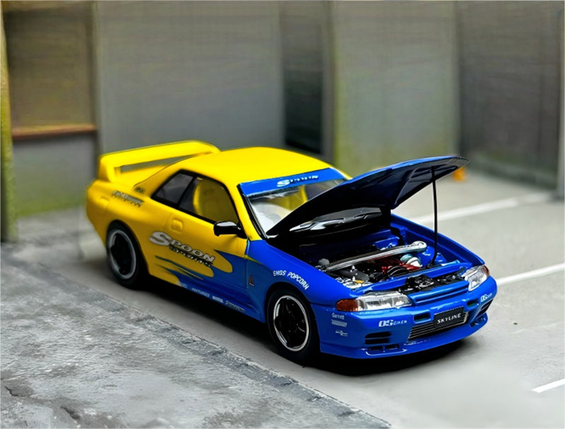 TIMEMICRO Nissan GTR R32 Z-Tune SPoon coating Limited Edition 999PCS ONLY 1:64 Car Pre-built Model view4