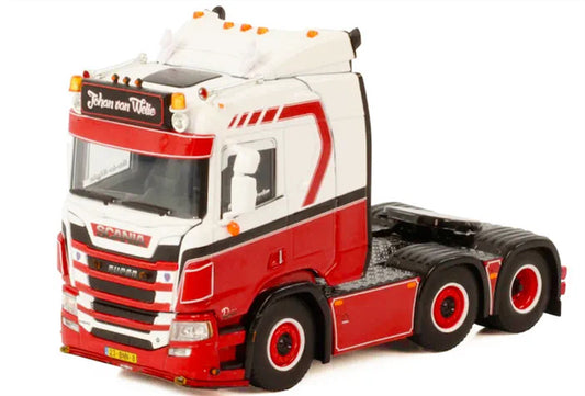 WSI SCANIA R NORMAL CR20N 6X2 JOHAN VAN WELIE TRANSPORT 1:50 Truck Pre-built Model