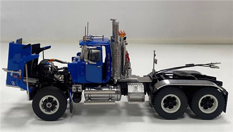 Heavy Haul Replicas Mack double axle heavy-duty tractor truck Blue/Black 1:50 Truck Pre-built Model