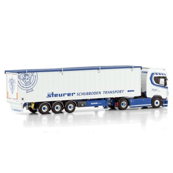 1:50 SCANIA STEURER S CS20H 4X2 TRAILER 3 AXLE WSI   Diecast Model