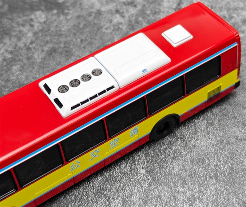 Beijing Public Transport Flxible CFC6110GD 817 Route air-conditioned bus Red Yellow 1:64 Bus Pre-built Model view11