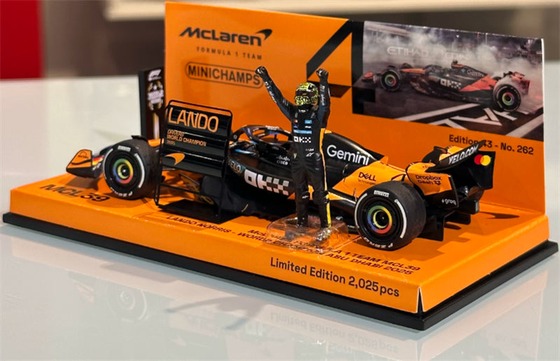 1:43 McLaren MCL39 Norris Winner Abu Dhabi 2025  MINICHAMPS Limited Edition 2025PCS ONLY Resin Model
